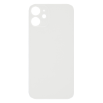 Back Glass Compatible for iPhone 12 Mini (Large Camera Hole) (Aftermarket) - White